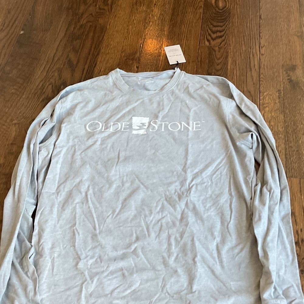 Peter Millar Light Gray Long Sleeve Tee